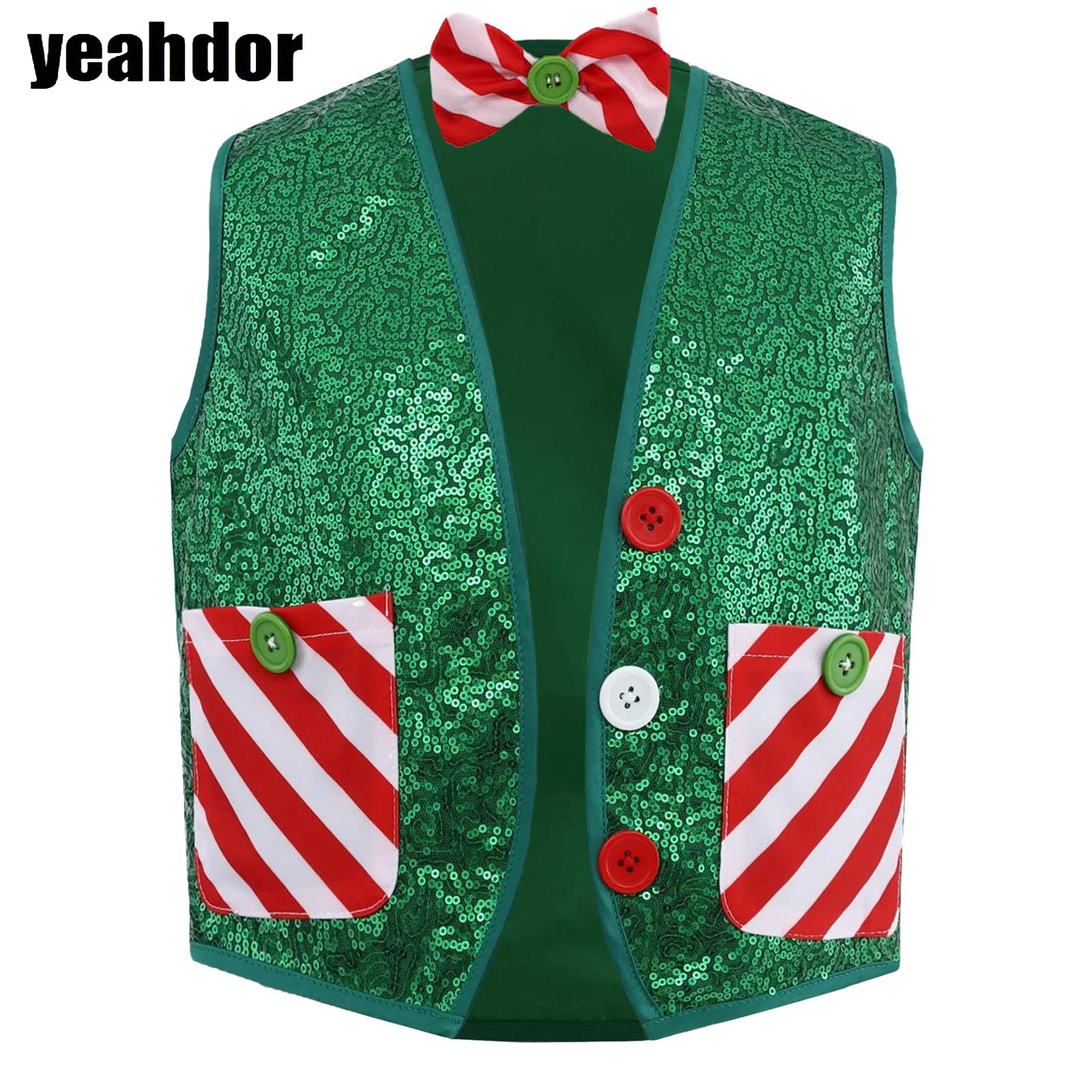 Elf Costume Christmas - Rompi Santa Elf Natal Berpayet untuk