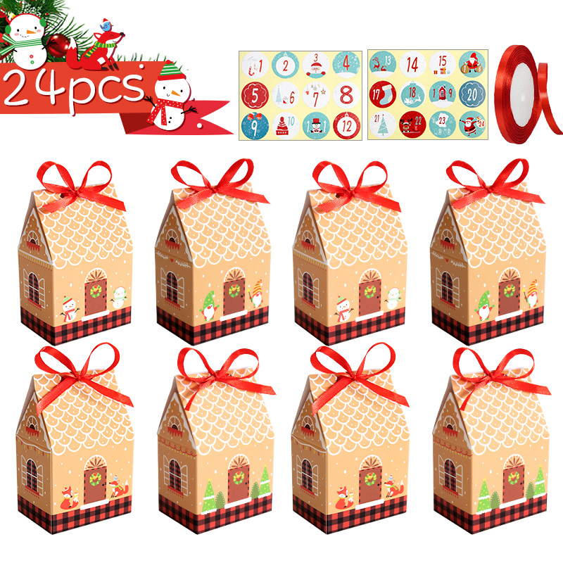 24 Set Kotak Hadiah Bentuk Rum - Advent Calendar Gift ulasan dan harga