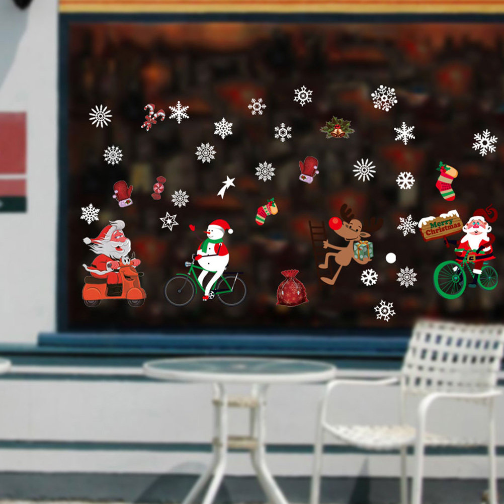 Stiker Jendela Musim Dingin De - Snowflake Window Decal ulasan dan harga