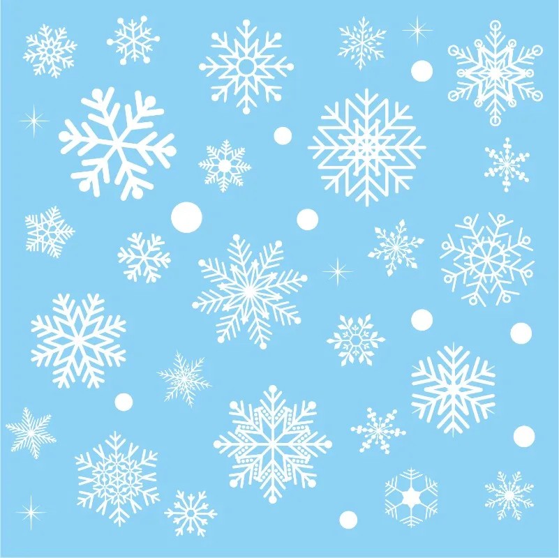 Stiker jendela Natal berbentuk - Snowflake Window Decal ulasan dan harga