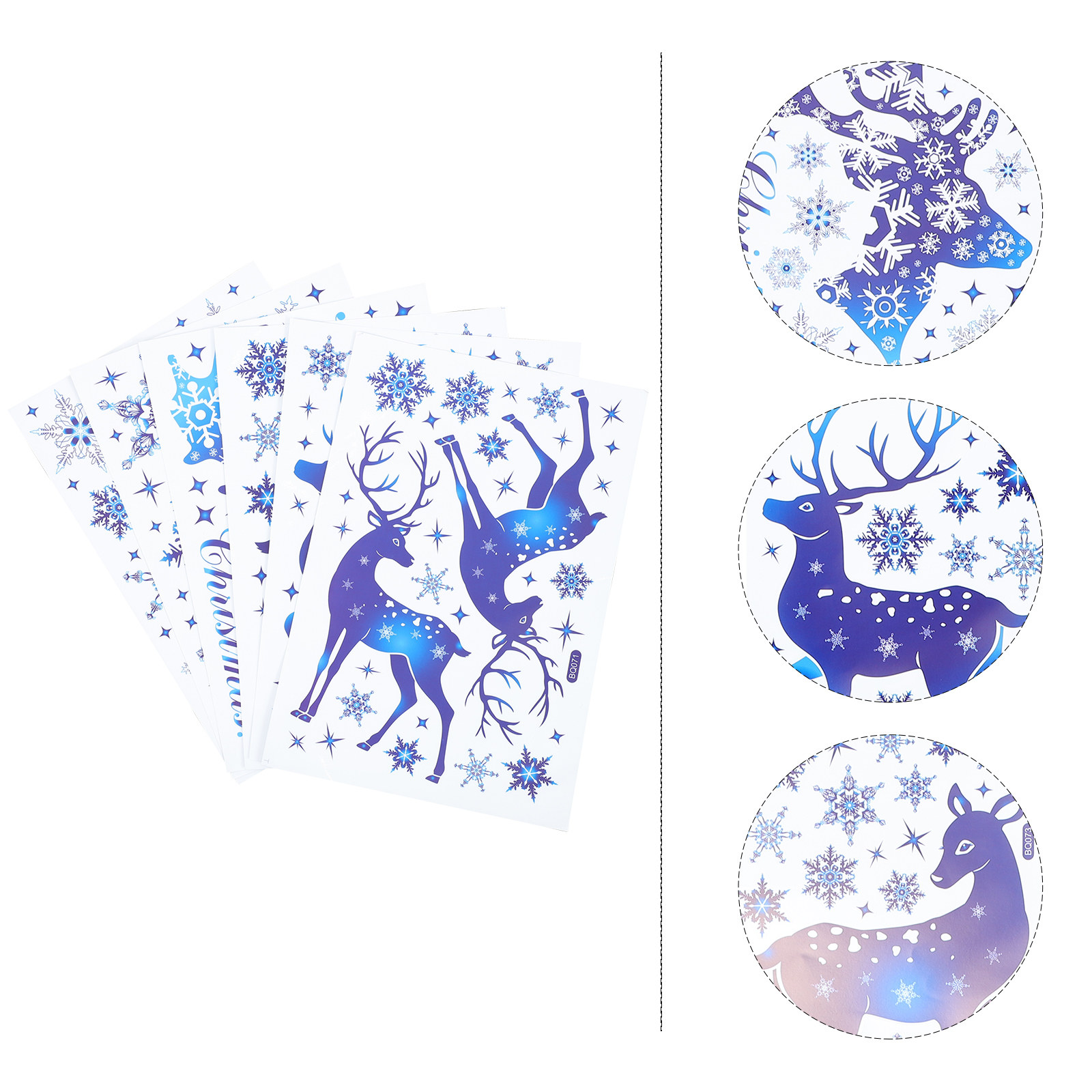 6 Lembar Stiker Dekorasi Jende - Snowflake Window Decal ulasan dan harga