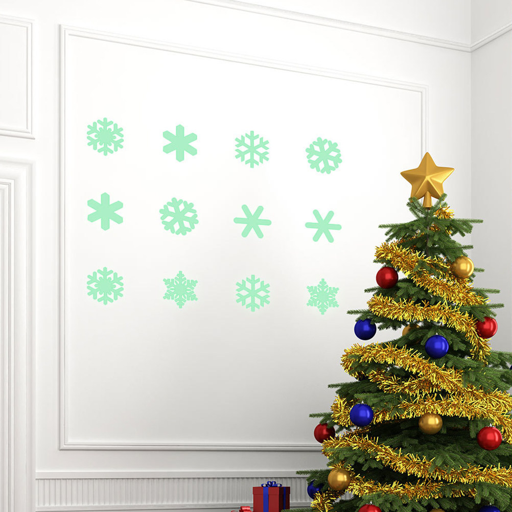 1Set Stiker Dinding Salju Nata - Snowflake Window Decal ulasan dan harga