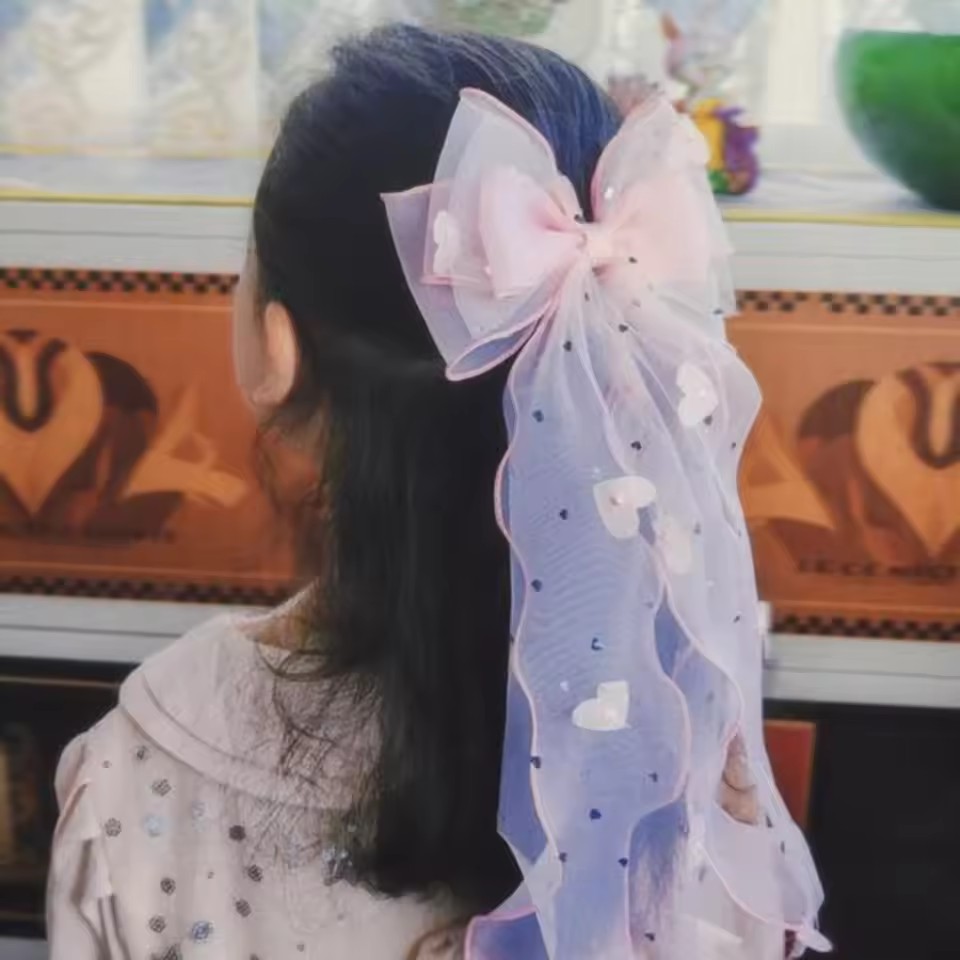 Jepit Rambut Pita Jala Peri Ko - Ribbon Bow Gift ulasan dan harga