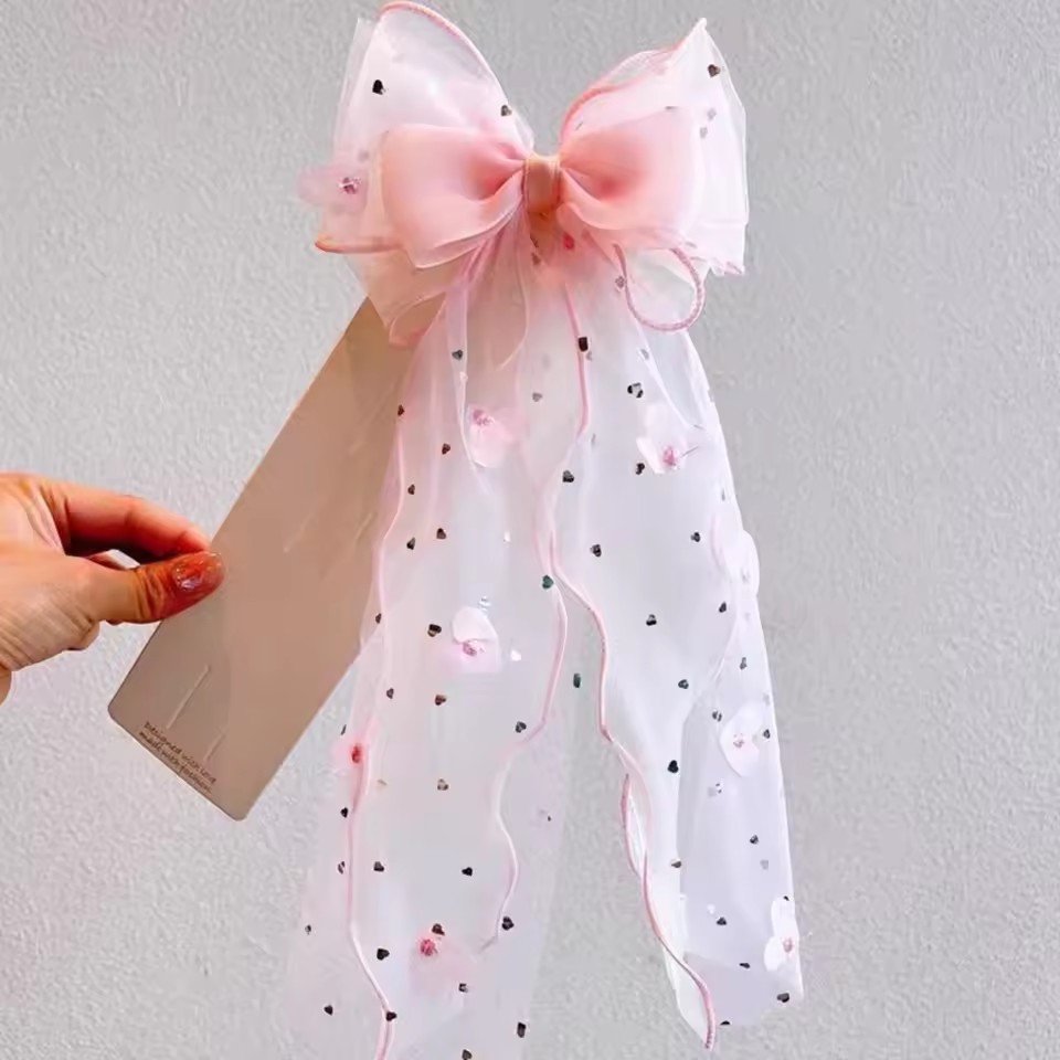 Jepit Rambut Pita Jala Peri Ko - Ribbon Bow Gift ulasan dan harga